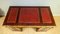Late 20th Century Waring & Gillow Pedestal Desk with Gold Tooled Red Leather Top 7