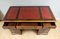 Late 20th Century Waring & Gillow Pedestal Desk with Gold Tooled Red Leather Top 6