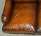 Large Brown Leather Signature Scroll Arm Sofa by George Smith for Howard & Sons 16