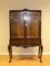 Vintage Display Cabinet on Queen Ann Legs with Glass Shelves & Key, 1940s, Image 4