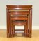 Chinese Hardwood Nest of Tables on Square Feet, Set of 4 11