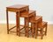 Chinese Hardwood Nest of Tables on Square Feet, Set of 4, Image 4