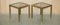 Mid-Century Modern Paris Brass Smoked Glass Side Tables from Maison Jansen, 1950s, Set of 4, Image 3