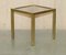 Mid-Century Modern Paris Brass Smoked Glass Side Tables from Maison Jansen, 1950s, Set of 4 12