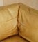 Large Tan Brown Leather 3-Seater Sofa, Image 11