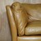 Large Tan Brown Leather 3-Seater Sofa 6