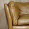 Large Tan Brown Leather 3-Seater Sofa, Image 6