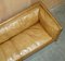 Large Tan Brown Leather 3-Seater Sofa, Image 15