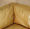 Large Tan Brown Leather 3-Seater Sofa 5