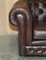 Vintage England Brown Leather Chesterfield Armchair from Thomas Lloyd 6