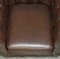 Vintage England Brown Leather Chesterfield Armchair from Thomas Lloyd, Image 14