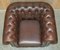 Vintage England Brown Leather Chesterfield Armchair from Thomas Lloyd, Image 13