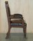 Neugotischer Pugin Carver Sessel aus Eiche, 1880er 14