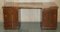 Scrivania vintage in legno di Burr Yew Military Campaign, Immagine 14