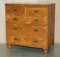 Camphor Wood Military Campaign Chest of Drawers, 1920s, Set of 2 2