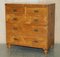Camphor Wood Military Campaign Chest of Drawers, 1920s, Set of 2, Image 2