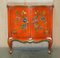 Chinesischer Vintage Chinoiserie Lack Seitenschrank, 1920er 3