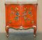 Vintage Chinese Chinoiserie Lacquer Side Cabinet, 1920s, Image 3