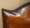 Gainsborough Hand Dyed Whisky Brown Leather Office Desk Chair, 1900s, Image 6