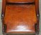 Gainsborough Hand Dyed Whisky Brown Leather Office Desk Chair, 1900s 20