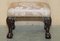 Victorian Claw & Ball Hardwood Framed Small Footstools, Set of 2, Image 20