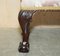 Set of Victorian Claw & Ball Hardwood Framed Small Footstools 9