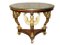 Vintage Egyptian Revival Sphinx Giltwood & Marble Centre Occasional Table, Image 1