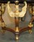 Vintage Egyptian Revival Sphinx Giltwood & Marble Centre Occasional Table 7