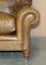Sofá de cuero marrón con respaldo de cojín Full Scroll de George Smith, Imagen 12