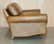 Full Scroll Arm Cushion Back Brown Leather Sofa from George Smith 17