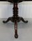 Victorian Brown Hardwood Circular Pedestal Tilt Top Breakfast Table, Image 9