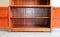 Teak Open Bookcase with Adjustable Shelves & Cupboard 6