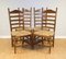 Farmhouse Rush Seat Ladder Back Dining Chairs, Set of 4, Image 3
