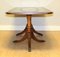 Antique Brown Hardwood Green Leather Top Coffee Table from Bevan Funnell 4