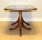 Antique Brown Hardwood Green Leather Top Coffee Table from Bevan Funnell, Image 4