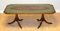 Antique Brown Hardwood Green Leather Top Coffee Table from Bevan Funnell 13