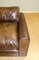 Brown Leather Armchair with Feather Filled Cushions 7