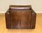 Brown Leather Armchair with Feather Filled Cushions 6