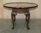 Hand Carved Burr Walnut Extending Coffee Table, Image 12