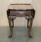 Hand Carved Burr Walnut Extending Coffee Table, Image 8