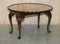 Hand Carved Burr Walnut Extending Coffee Table 9