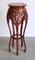 Hand Carved Teak Round Top Plant Stand, Image 3