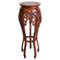 Hand Carved Teak Round Top Plant Stand 1