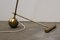 Mid-Century Italian Brass and Red Cone Floor Lamp By Stilnovo, 1950s, Image 5