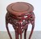 Hand Carved Chinese Hardwood Plant Stand with Dragons & Round Top 5