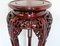 Hand Carved Chinese Hardwood Plant Stand with Dragons & Round Top 8