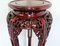 Hand Carved Chinese Hardwood Plant Stand with Dragons & Round Top, Image 8