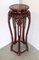 Hand Carved Chinese Hardwood Plant Stand with Dragons & Round Top 15