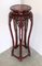 Hand Carved Chinese Hardwood Plant Stand with Dragons & Round Top, Image 15