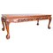 Asian Hand Carved Coffee Table with Dragons Claw Ball Feet, Image 1